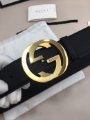 1:1 Replica Gucci GG Marmont Reversible Belt Black, Women Belt