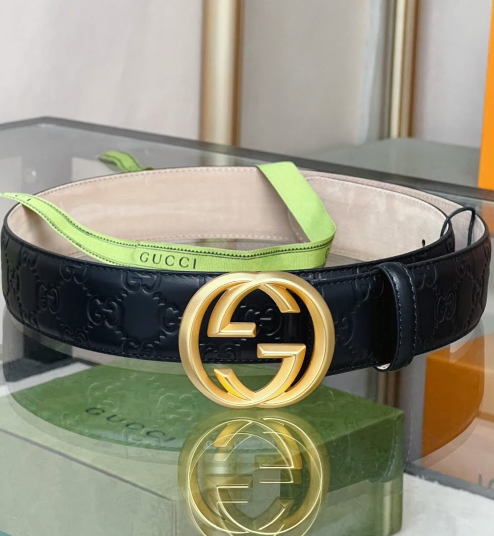 1:1 Replica Gucci GG Marmont Reversible Belt Black, Women Belt