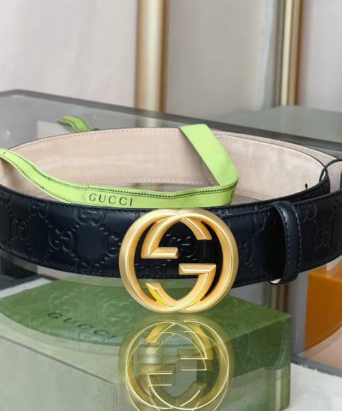 1:1 Replica Gucci GG Marmont Reversible Belt Black, Women Belt