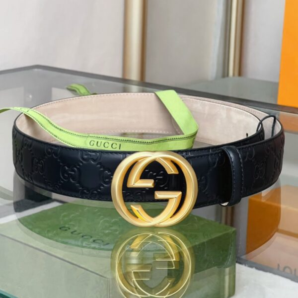1:1 Replica Gucci GG Marmont Reversible Belt Black, Women Belt