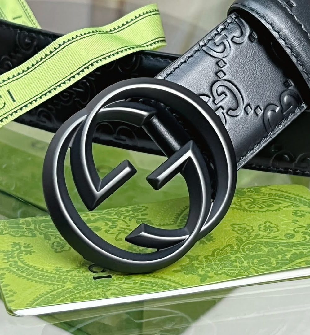 1:1 Replica Gucci GG Marmont Reversible Belt Black, Women Belt