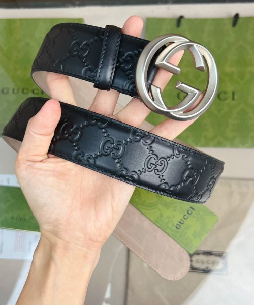1:1 Replica Gucci GG Marmont Reversible Belt Black, Women Belt