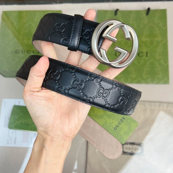 1:1 Replica Gucci GG Marmont Reversible Belt Black, Women Belt
