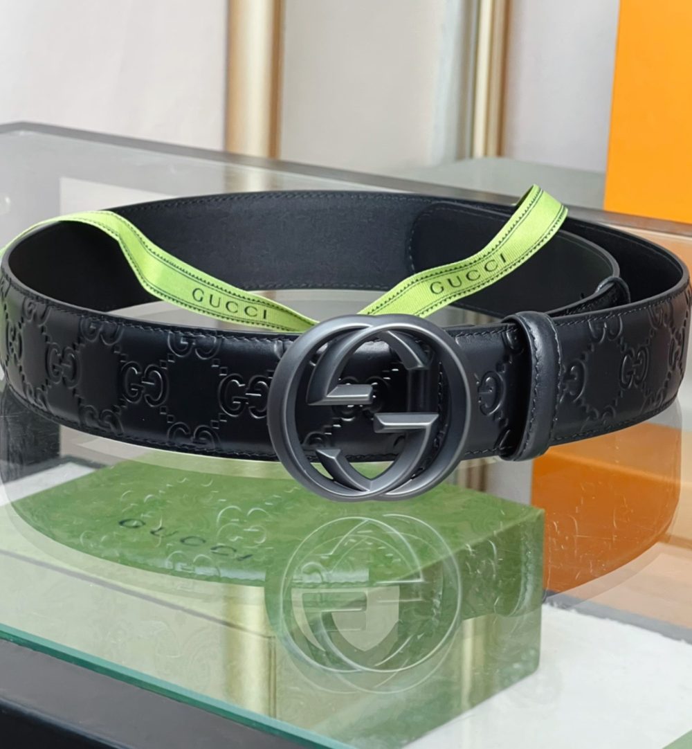 1:1 Replica Gucci GG Marmont Reversible Belt Black, Women Belt