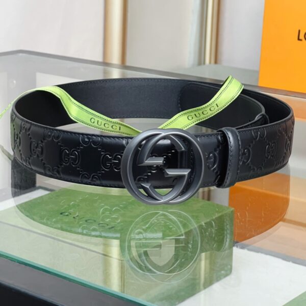 1:1 Replica Gucci GG Marmont Reversible Belt Black, Women Belt
