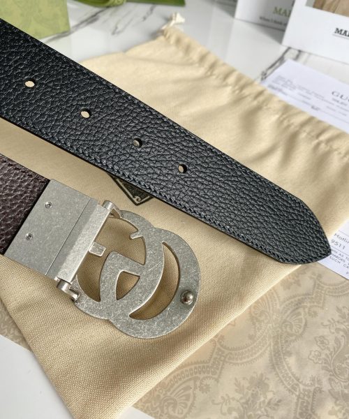 1:1 Replica Gucci GG Marmont Reversible Belt Black, Women Belt 627055 CAO2N 1062