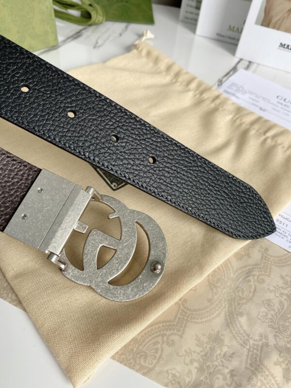 1:1 Replica Gucci GG Marmont Reversible Belt Black, Women Belt 627055 CAO2N 1062