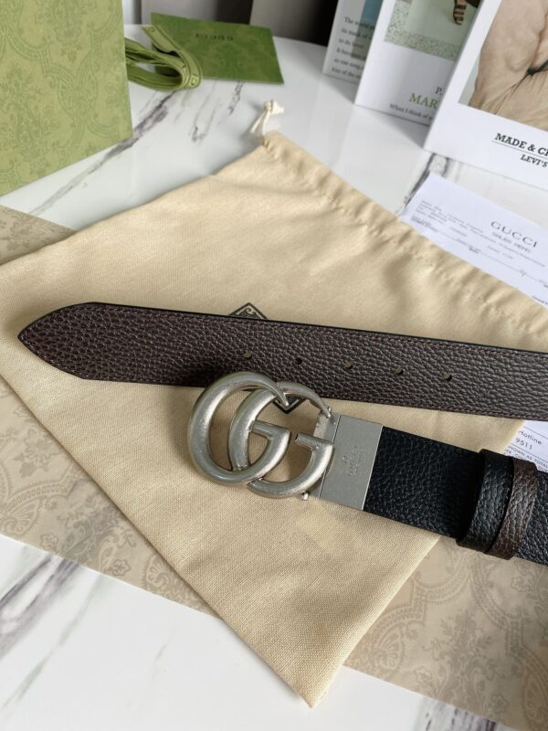 1:1 Replica Gucci GG Marmont Reversible Belt Black, Women Belt 627055 CAO2N 1062