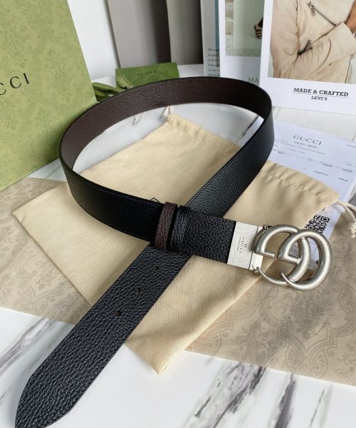 1:1 Replica Gucci GG Marmont Reversible Belt Black, Women Belt 627055 CAO2N 1062