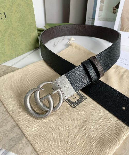 1:1 Replica Gucci GG Marmont Reversible Belt Black, Women Belt 627055 CAO2N 1062