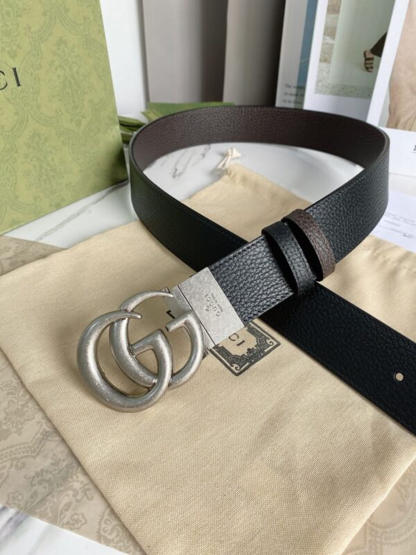 1:1 Replica Gucci GG Marmont Reversible Belt Black, Women Belt 627055 CAO2N 1062