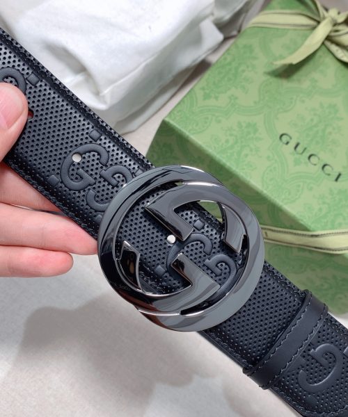 1:1 Replica Gucci GG Marmont Reversible Belt Black, Women Belt