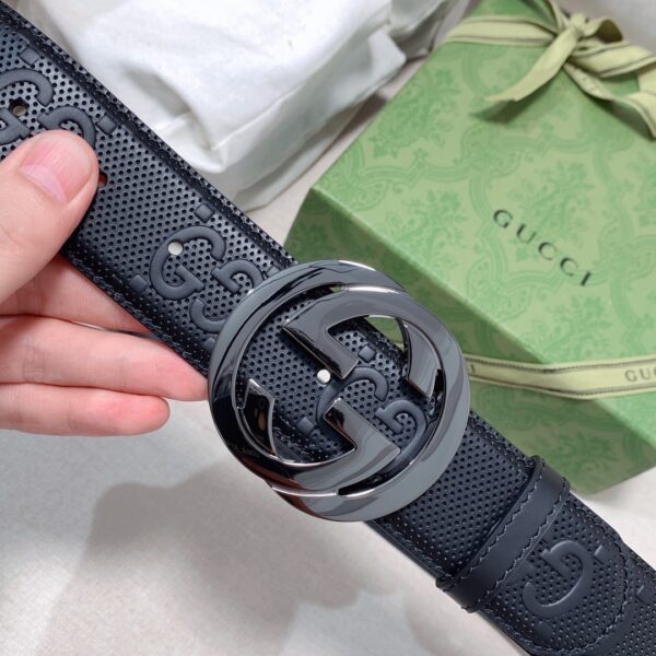 1:1 Replica Gucci GG Marmont Reversible Belt Black, Women Belt