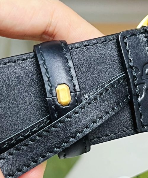 1:1 Replica Gucci GG Marmont Reversible Belt Black, Women Belt