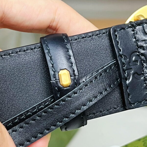 1:1 Replica Gucci GG Marmont Reversible Belt Black, Women Belt