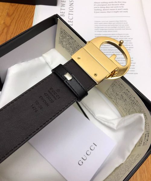 1:1 Replica Gucci GG Marmont Reversible Belt Black, Women Belt