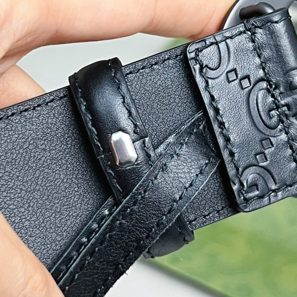 1:1 Replica Gucci GG Marmont Reversible Belt Black, Women Belt - Image 4
