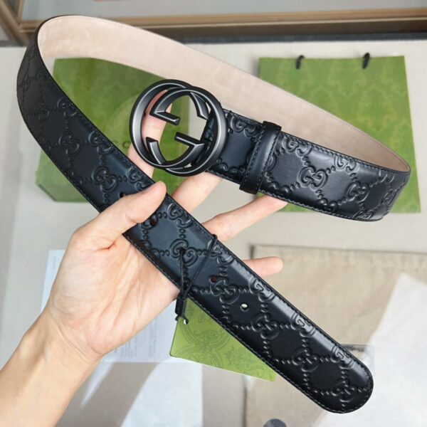 1:1 Replica Gucci GG Marmont Reversible Belt Black, Women Belt