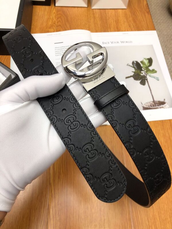 1:1 Replica Gucci GG Marmont Reversible Belt Black, Women Belt