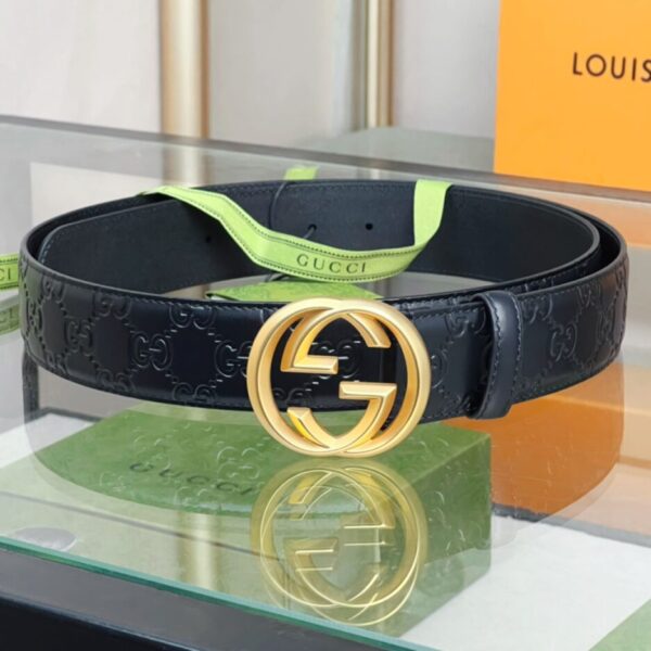 1:1 Replica Gucci GG Marmont Reversible Belt Black, Women Belt