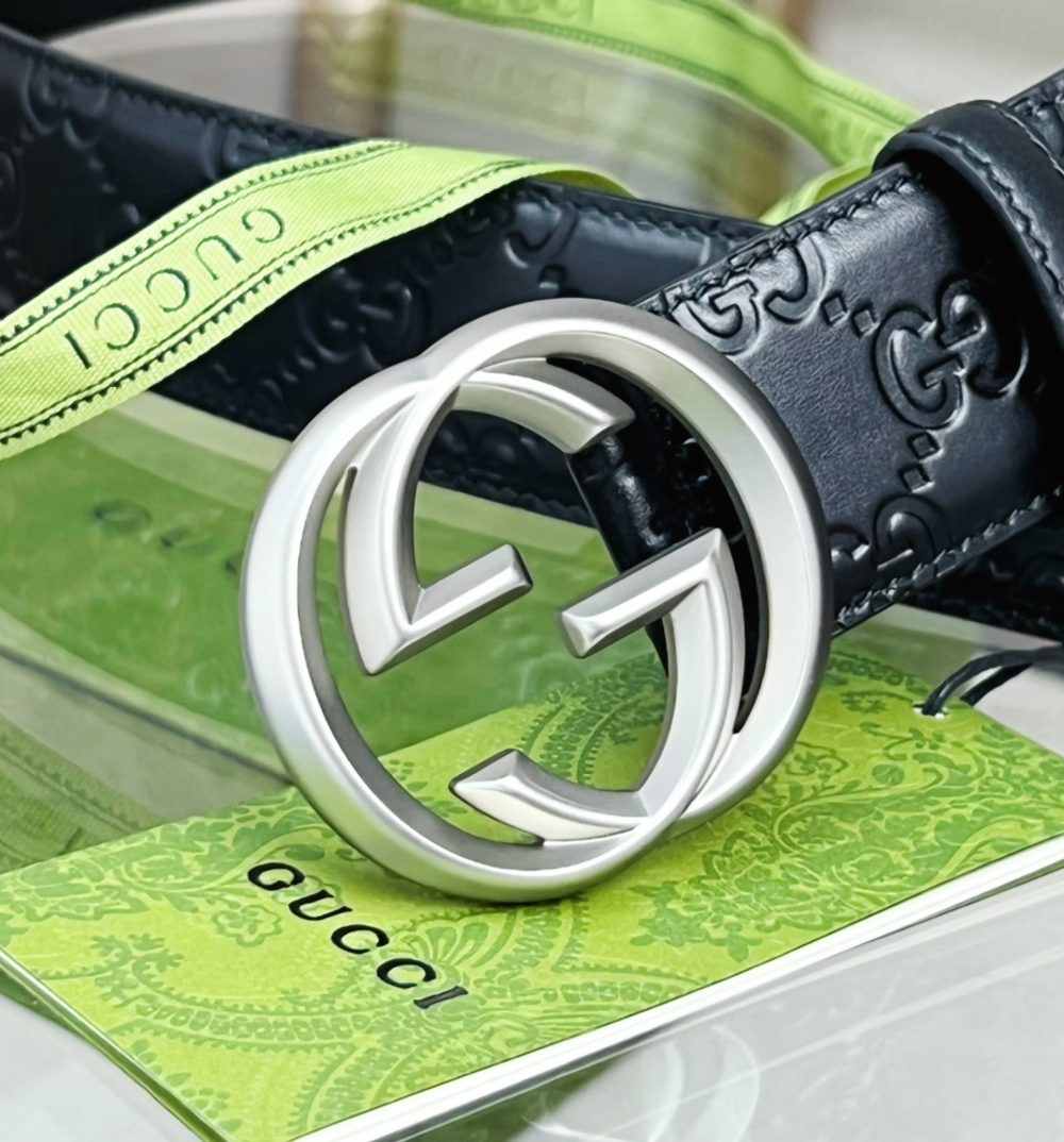 1:1 Replica Gucci GG Marmont Reversible Belt Black, Women Belt