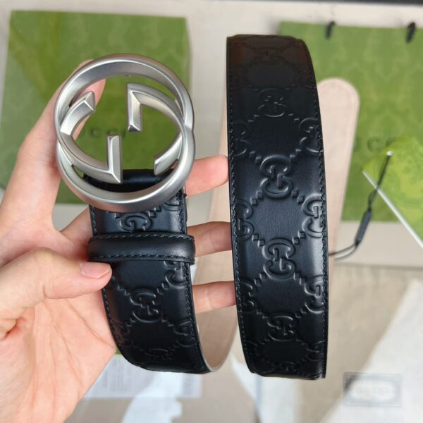 1:1 Replica Gucci GG Marmont Reversible Belt Black, Women Belt