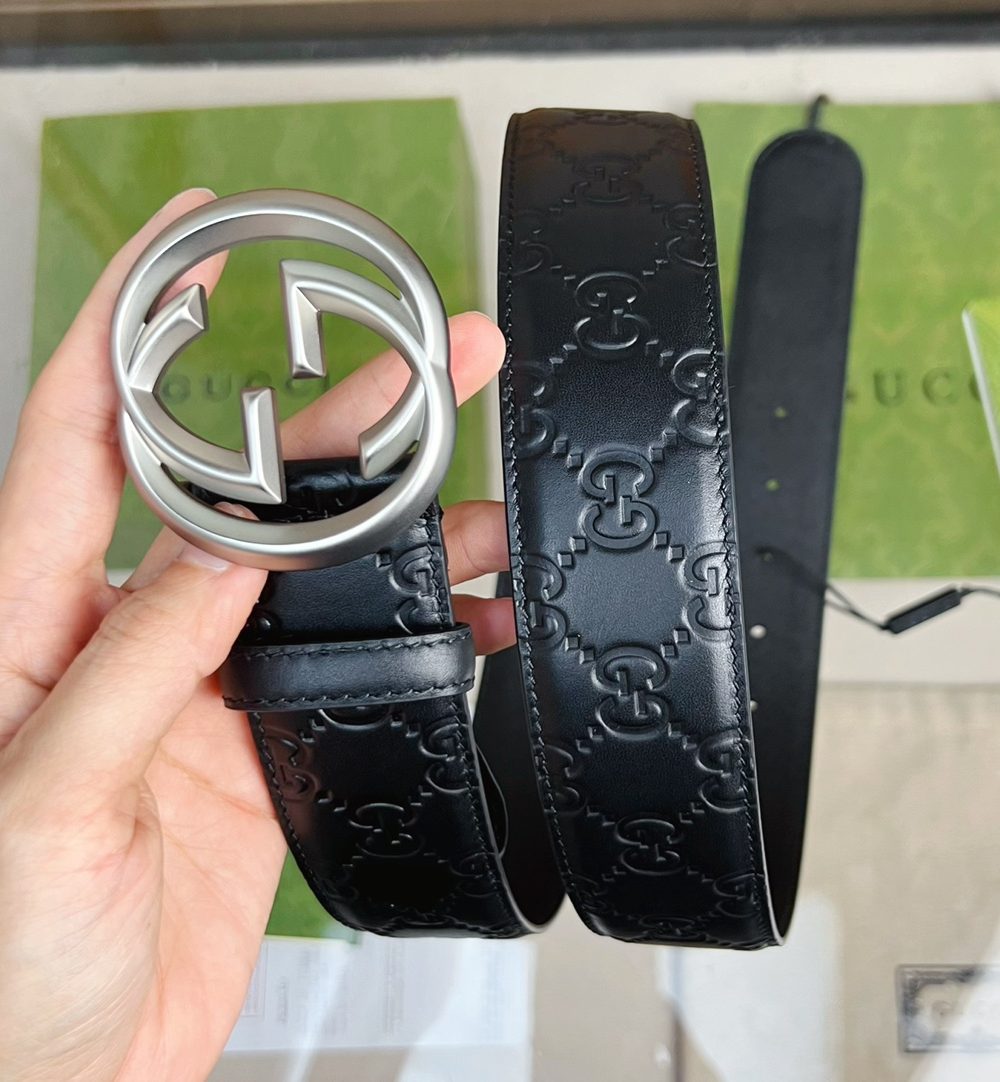 1:1 Replica Gucci GG Marmont Reversible Belt Black, Women Belt