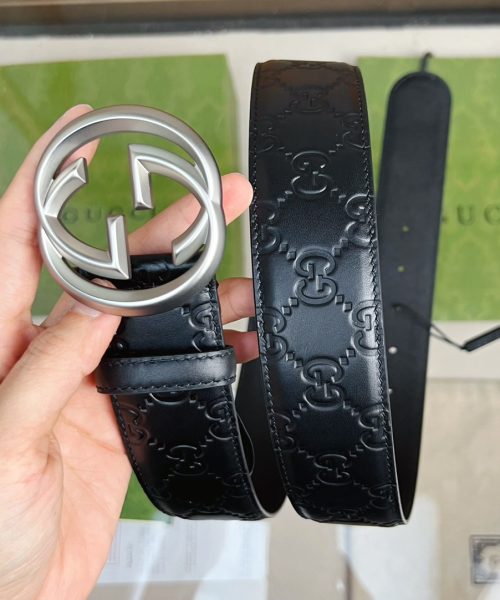 1:1 Replica Gucci GG Marmont Reversible Belt Black, Women Belt