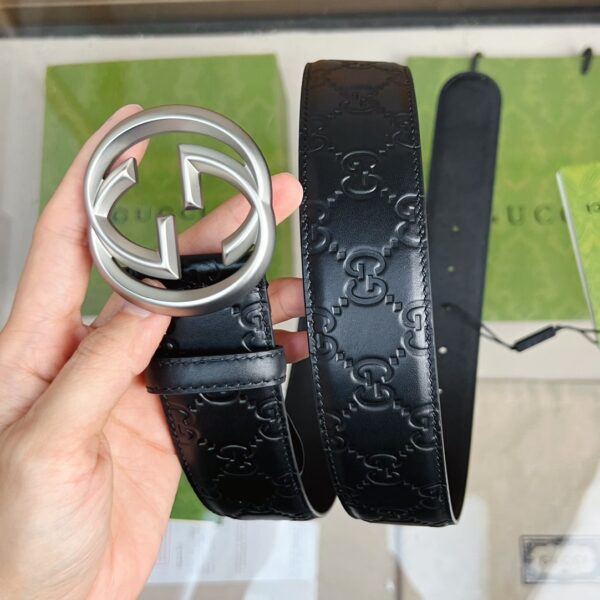 1:1 Replica Gucci GG Marmont Reversible Belt Black, Women Belt