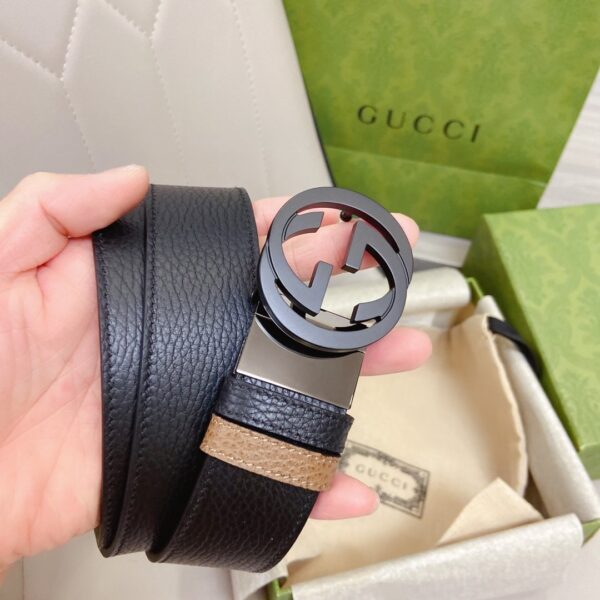 1:1 Replica Gucci GG Marmont Reversible Belt Black, Women Belt