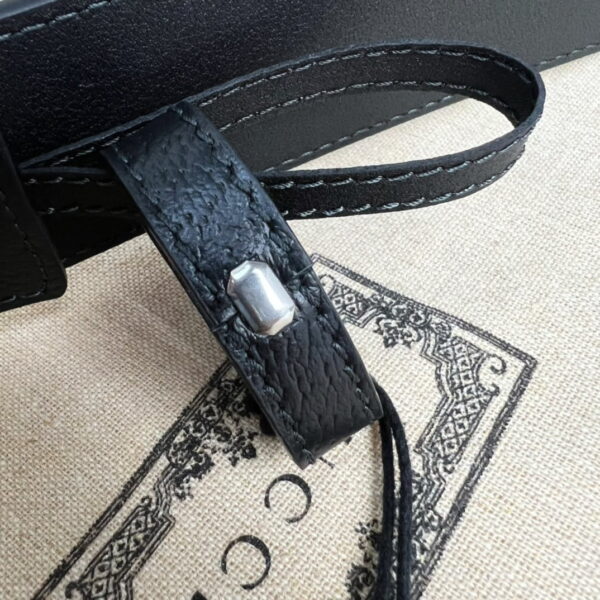 1:1 Replica Gucci GG Marmont Reversible Belt Black, Women Belt