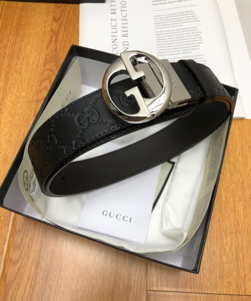 1:1 Replica Gucci GG Marmont Reversible Belt Black, Women Belt
