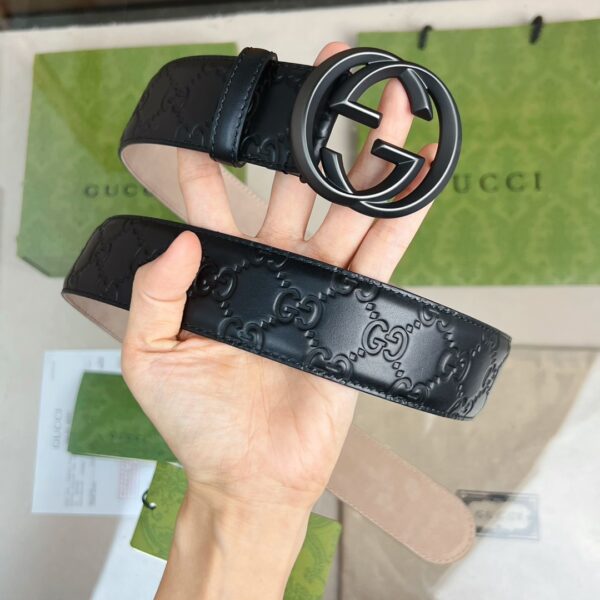 1:1 Replica Gucci GG Marmont Reversible Belt Black, Women Belt