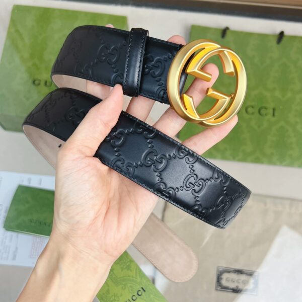 1:1 Replica Gucci GG Marmont Reversible Belt Black, Women Belt