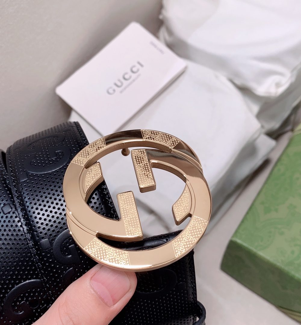 1:1 Replica Gucci GG Marmont Reversible Belt Black, Women Belt