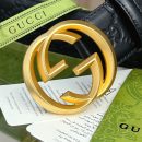 1:1 Replica Gucci GG Marmont Reversible Belt Black, Women Belt