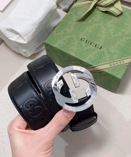 1:1 Replica Gucci GG Marmont Reversible Belt Black, Women Belt