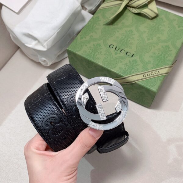 1:1 Replica Gucci GG Marmont Reversible Belt Black, Women Belt