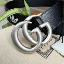 1:1 Replica Gucci GG Marmont Reversible Belt Black, Women Belt