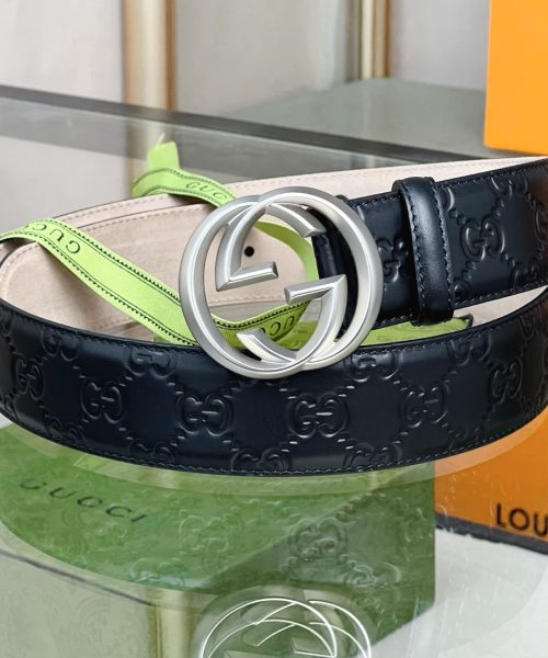 1:1 Replica Gucci GG Marmont Reversible Belt Black, Women Belt