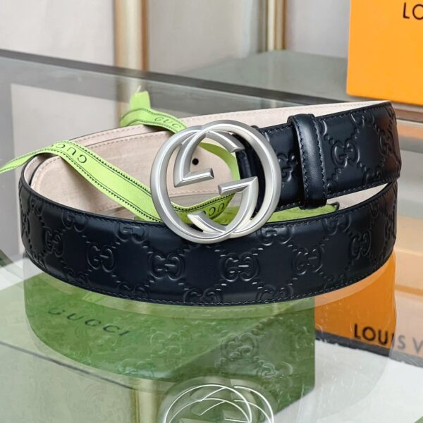 1:1 Replica Gucci GG Marmont Reversible Belt Black, Women Belt