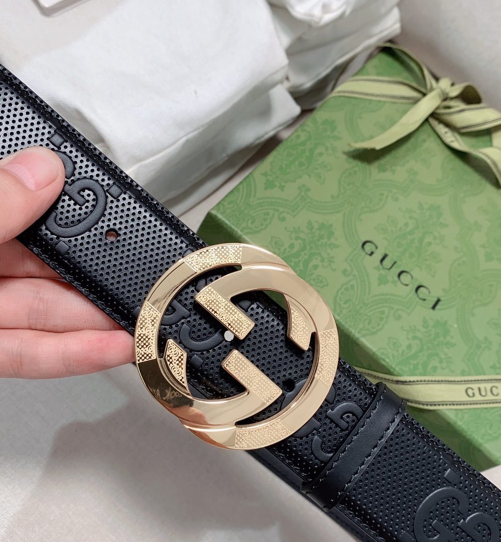 1:1 Replica Gucci GG Marmont Reversible Belt Black, Women Belt