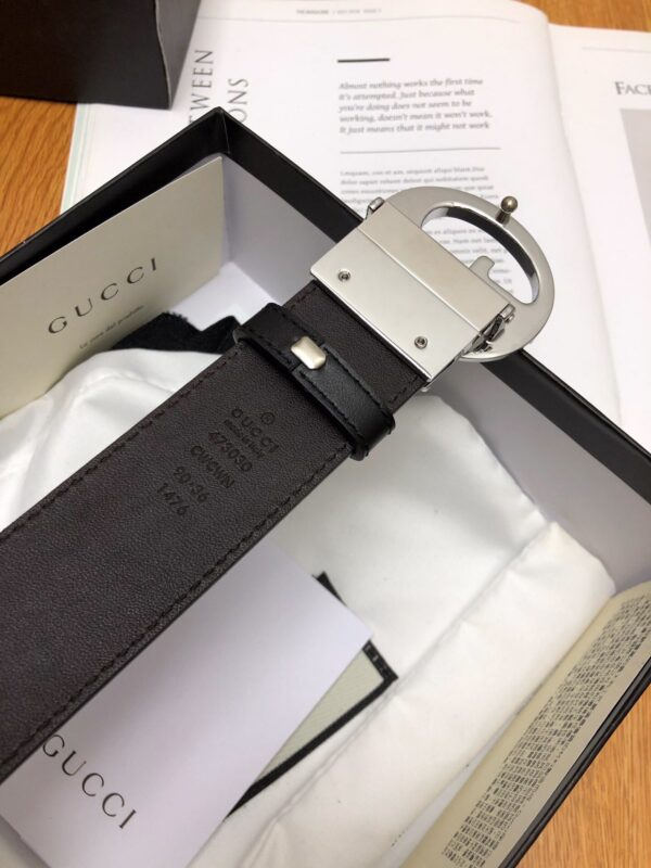 1:1 Replica Gucci GG Marmont Reversible Belt Black, Women Belt