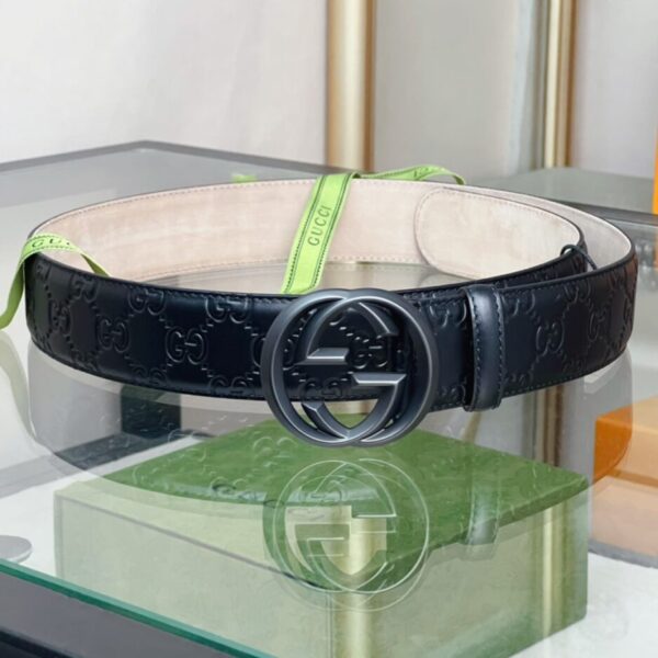 1:1 Replica Gucci GG Marmont Reversible Belt Black, Women Belt