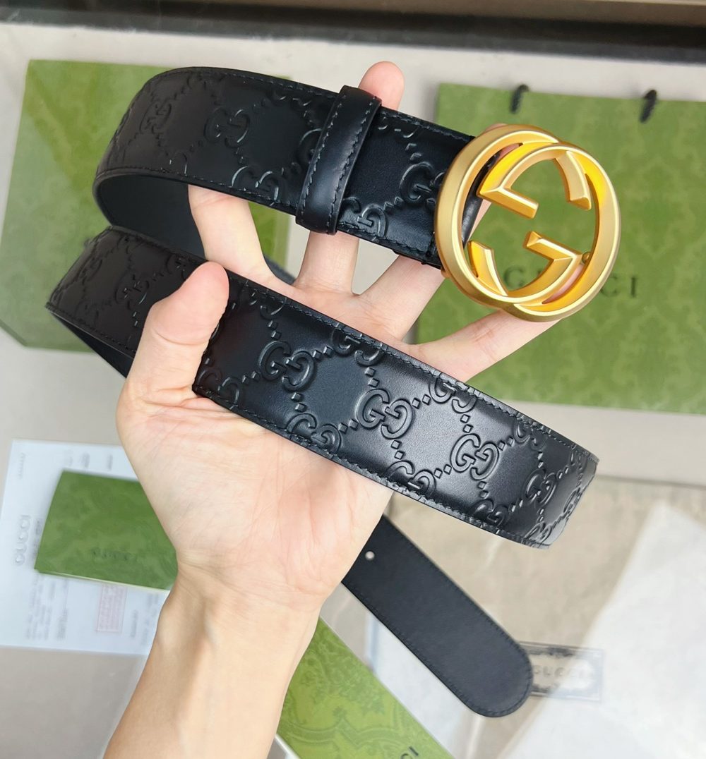 1:1 Replica Gucci GG Marmont Reversible Belt Black, Women Belt