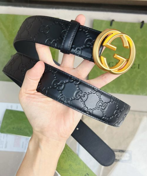1:1 Replica Gucci GG Marmont Reversible Belt Black, Women Belt
