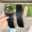 1:1 Replica Gucci GG Marmont Reversible Belt Black, Women Belt