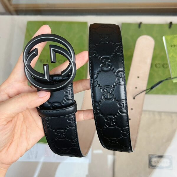 1:1 Replica Gucci GG Marmont Reversible Belt Black, Women Belt