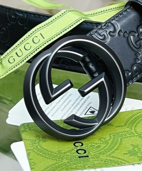 1:1 Replica Gucci GG Marmont Reversible Belt Black, Women Belt
