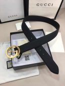 1:1 Replica Gucci GG Marmont Reversible Belt Black, Women Belt